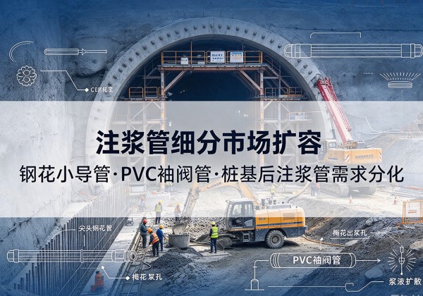 龙岩注浆管细分市场扩容，隧道钢花小导管、PVC 袖阀管、桩基后注浆管需求分化